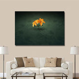 Artistic Flower Flowers Orange Lily Poster